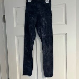 Lululemon Blue Tie-Dye Leggings